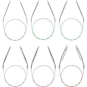 Circular Knitting Needles Set Round Metal Circle Blankets 36 Inch Size 15 13 11